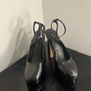 ASOS Black Platform Patent Leather Heels 👠